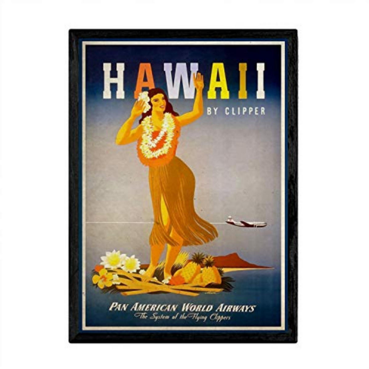 POSTER Weinlese Mädchen A3 Rahmenlos - Klar, Papier (29.7/5/42cm) - Nacnic