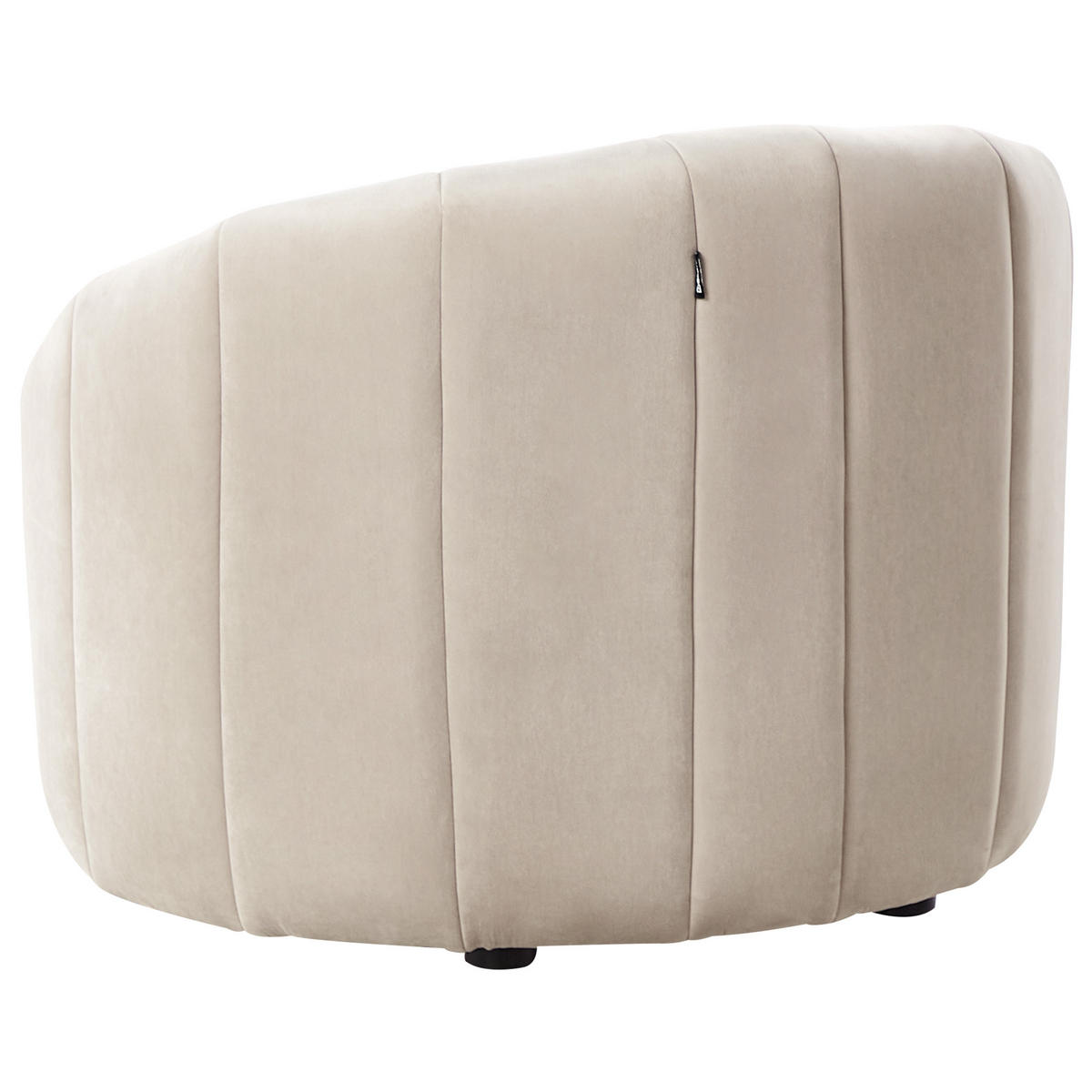 SADA POHOVEK 6-místná Sametová látka Béžová Malung - béžová, textil (202/68/79cm) - Beliani