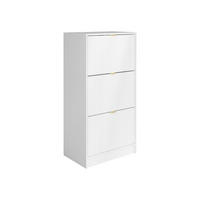 SCHUHSCHRANK Tireno 3K - Goldfarben/Schwarz, Holzwerkstoff/Kunststoff (60/120/40cm) - MIRJAN24