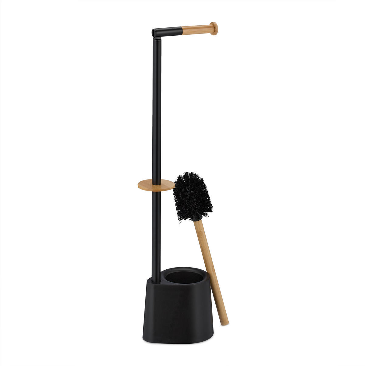 WC-GARNITUR - Multicolor, Holz/Kunststoff (16/66.5/11cm) - Relaxdays