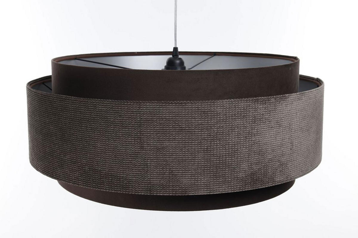 HÄNGELEUCHTE Silber 60/25 cm - Braun, Kunststoff (60/1/25cm) - ONZENO