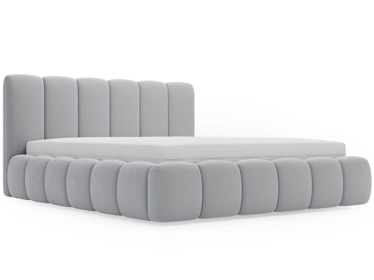 POLSTERBETT Royal 120x200 Hellgrau - Hellgrau, Textil (120/200cm) - Graingold