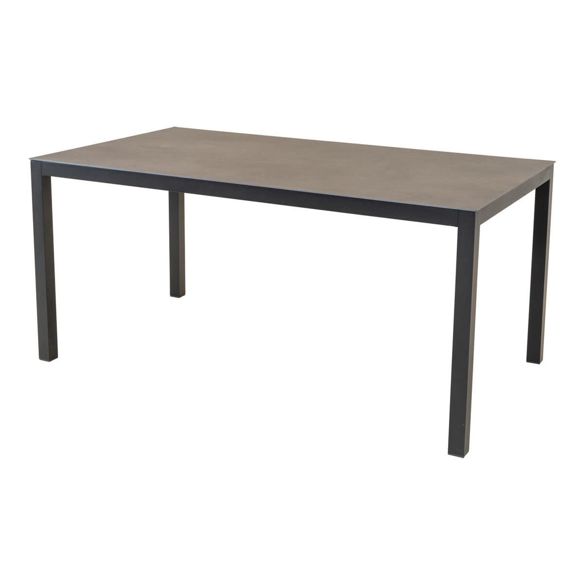 GARTENTISCH Lagos - Grau - 160/90/74 cm - Grau, Metall (160/90/74cm) - Lesli Living