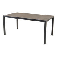 GARTENTISCH Lagos - Grau - 160/90/74 cm - Grau, Metall (160/90/74cm) - Lesli Living