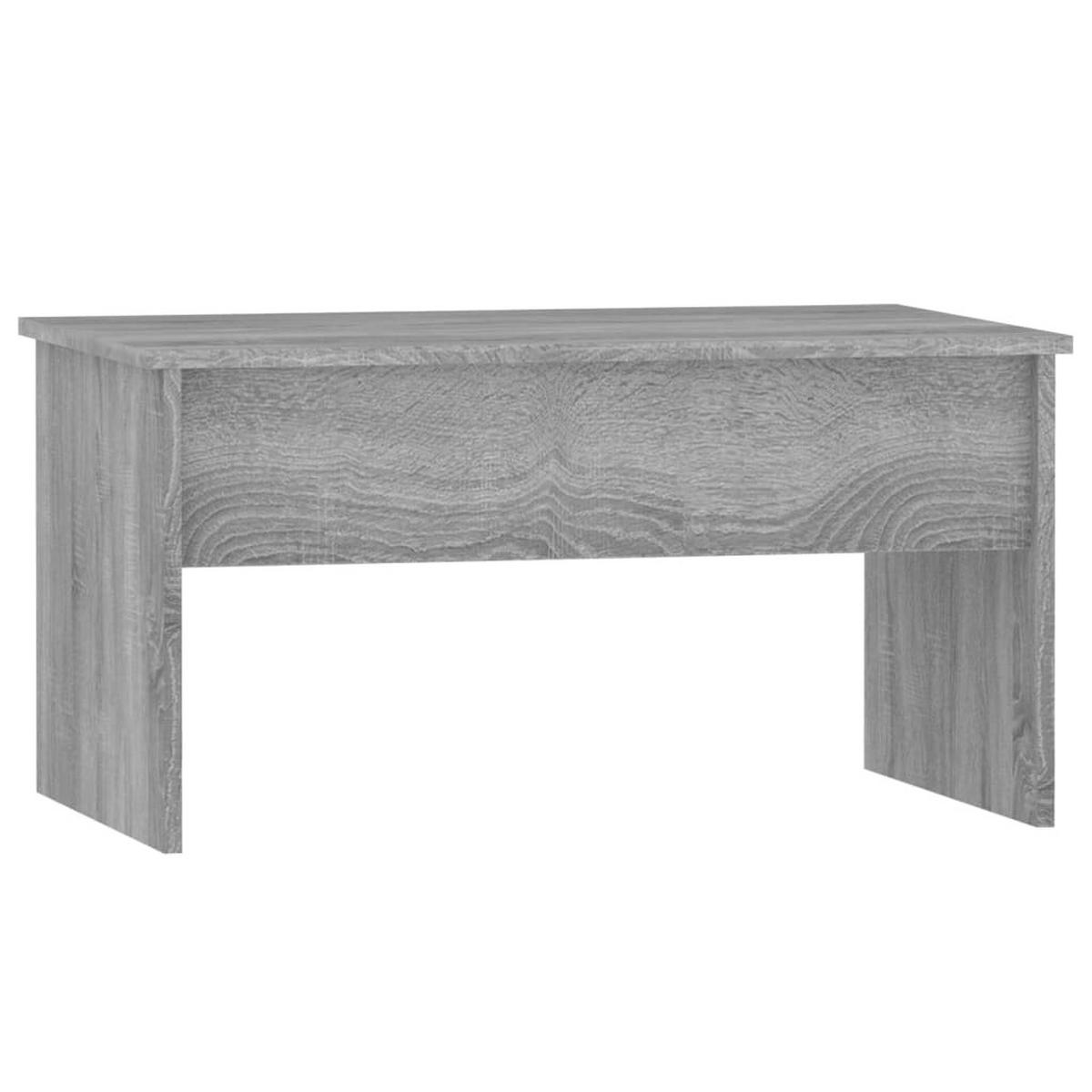 COUCHTISCH Grau Sonoma 80x50,5x41,5 cm Holzwerkstoff - Grau, Holzwerkstoff (80/50.5/41.5cm) - furnicato