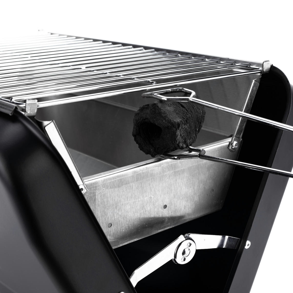 KOFFERGRILL MOX Schwarz - Schwarz, Metall (45.5/31.5/30cm) - TAINO