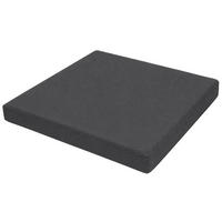 GARTENSTUHL eckig 50/50/5 cm Stoff Dunkelgrau - Dunkelgrau, Textil (50/5/50cm) - CLP