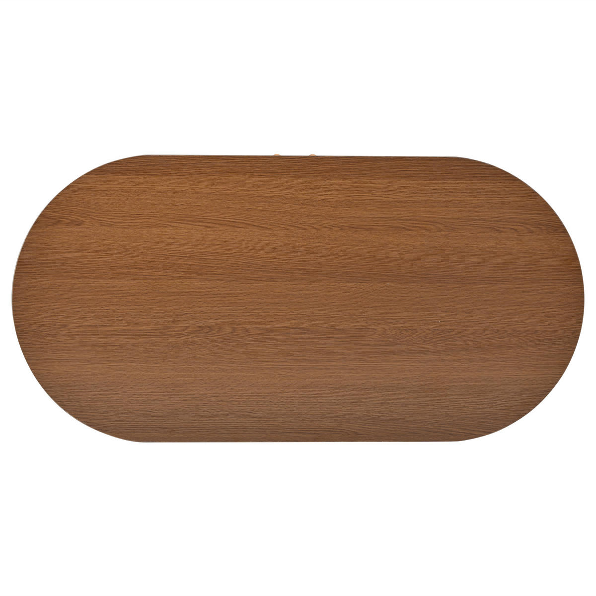COUCHTISCH Walnussfarbe mit industriellen Streifentüren, Schiebetüren und großem Stauraum 100 × 50 × 40 cm - Walnussfarben, Holzwerkstoff (50/100/40cm) - Luhomfu