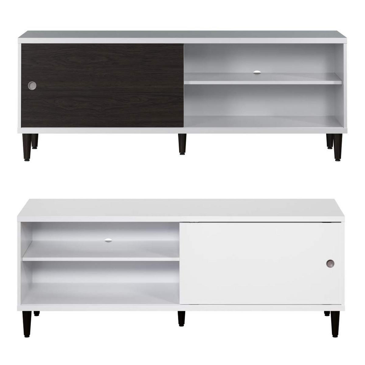 TV TISCH weiß - Weiß, Holzwerkstoff (150/56/40cm) - ebuy24