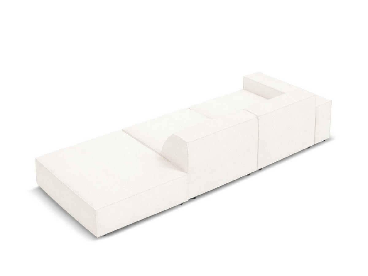 RECHTES-SOFA Jodie aus Boucle beige 3 Sitzplätze - Beige, Textil (102/70/262cm) - Micadoni