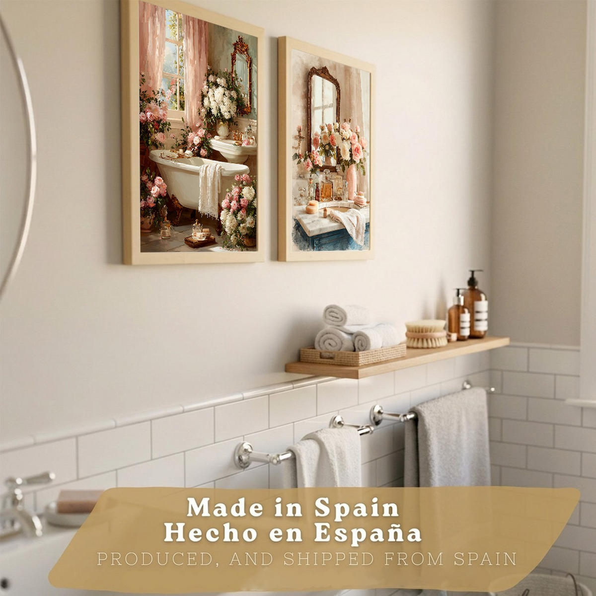 PLAKÁT Sada 2 Baño revista Bezrámové A3 - čirá, papír (42/29.7/3cm) - Nacnic
