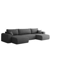 WOHNLANDSCHAFT Flora In Verita - Dunkelgrau, Holzwerkstoff/Textil (362/83/145cm) - Fun Möbel