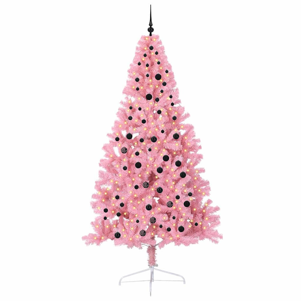 vidaXL Weihnachtsbaum Rosa 240 cm
