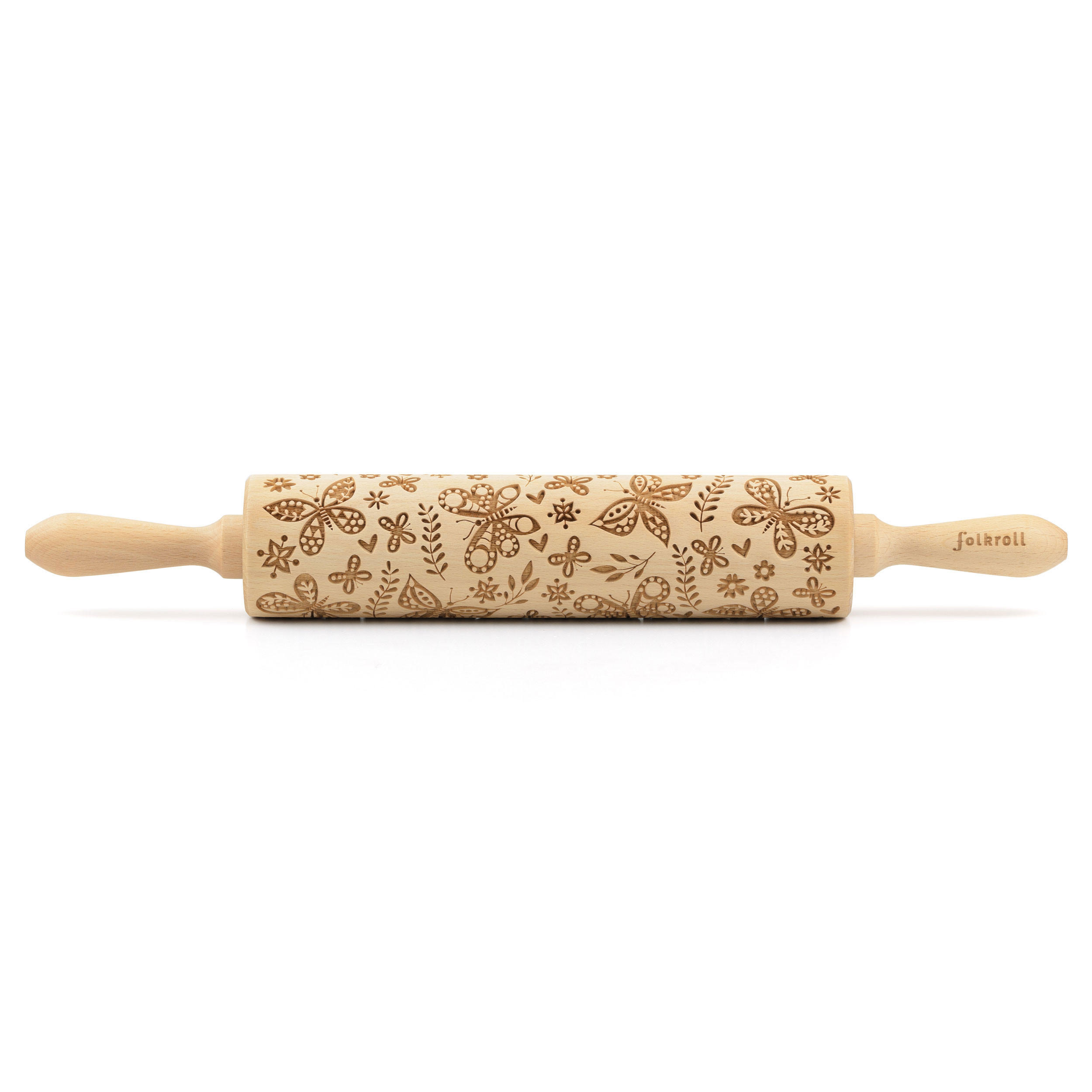 Folkroll Teigrolle Braun 43 cm