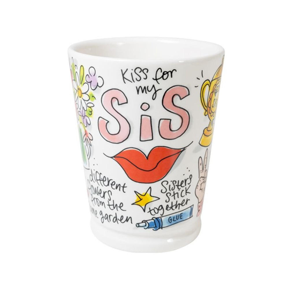 XL-BECHER Schwester in Bunt - 500 ml - Multicolor, Keramik (0.5L) - Blond Amsterdam