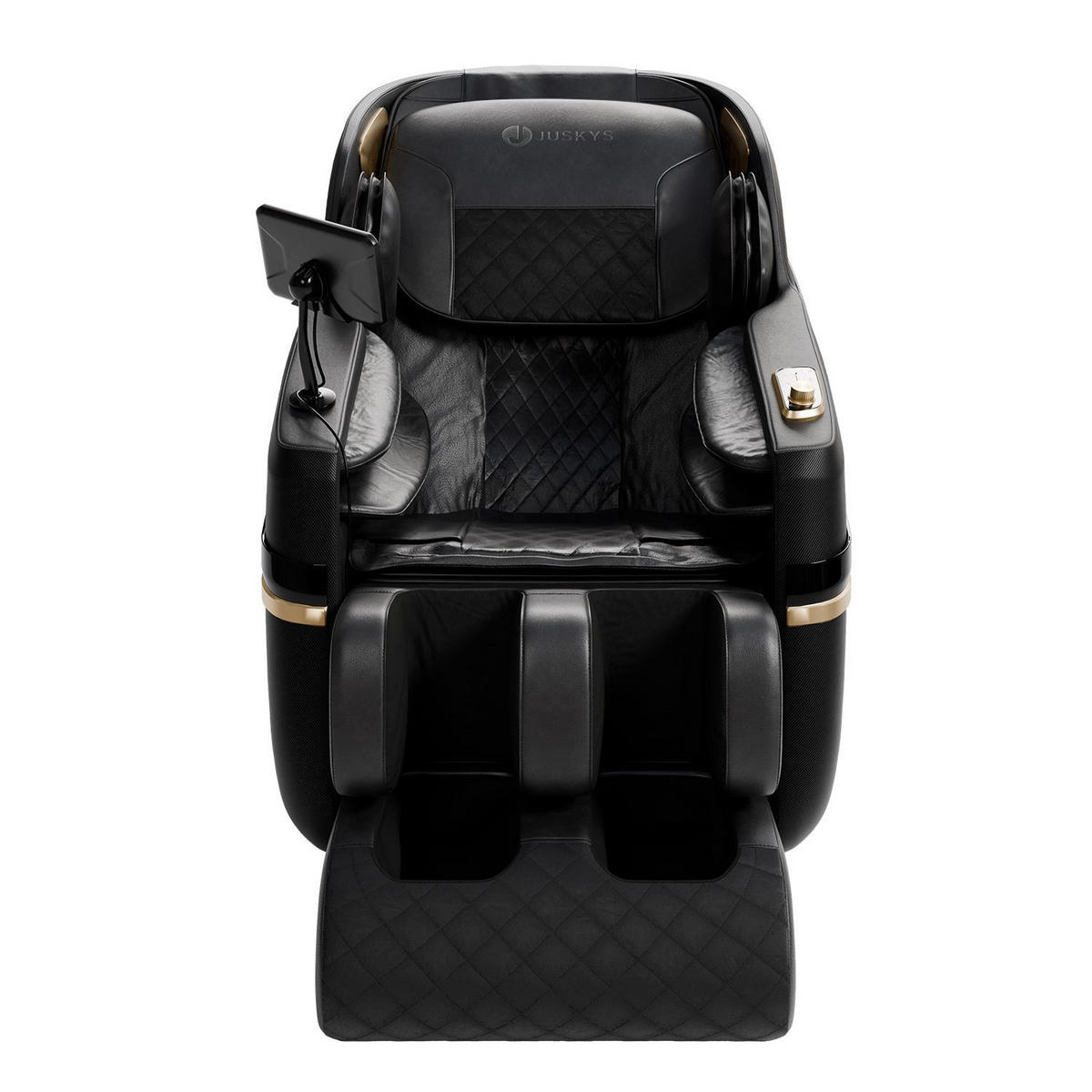 MASSAGESESSEL Naxos Schwarz - Schwarz, Textil (75/105/142cm) - Juskys