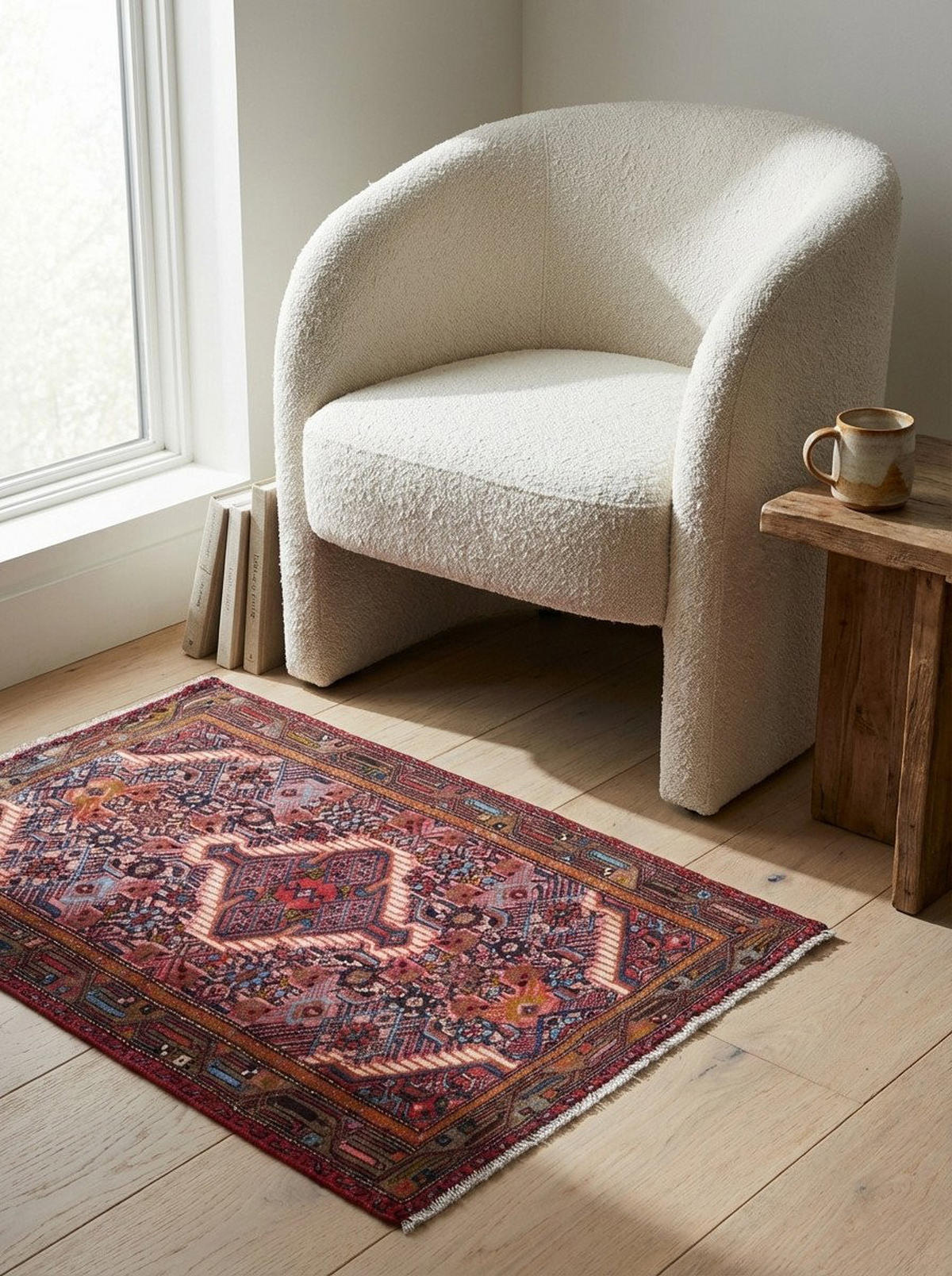 TEPPICH Assadabad Rot 124/81 cm Schurwolle - Rot, Textil (81/124cm) - Looma