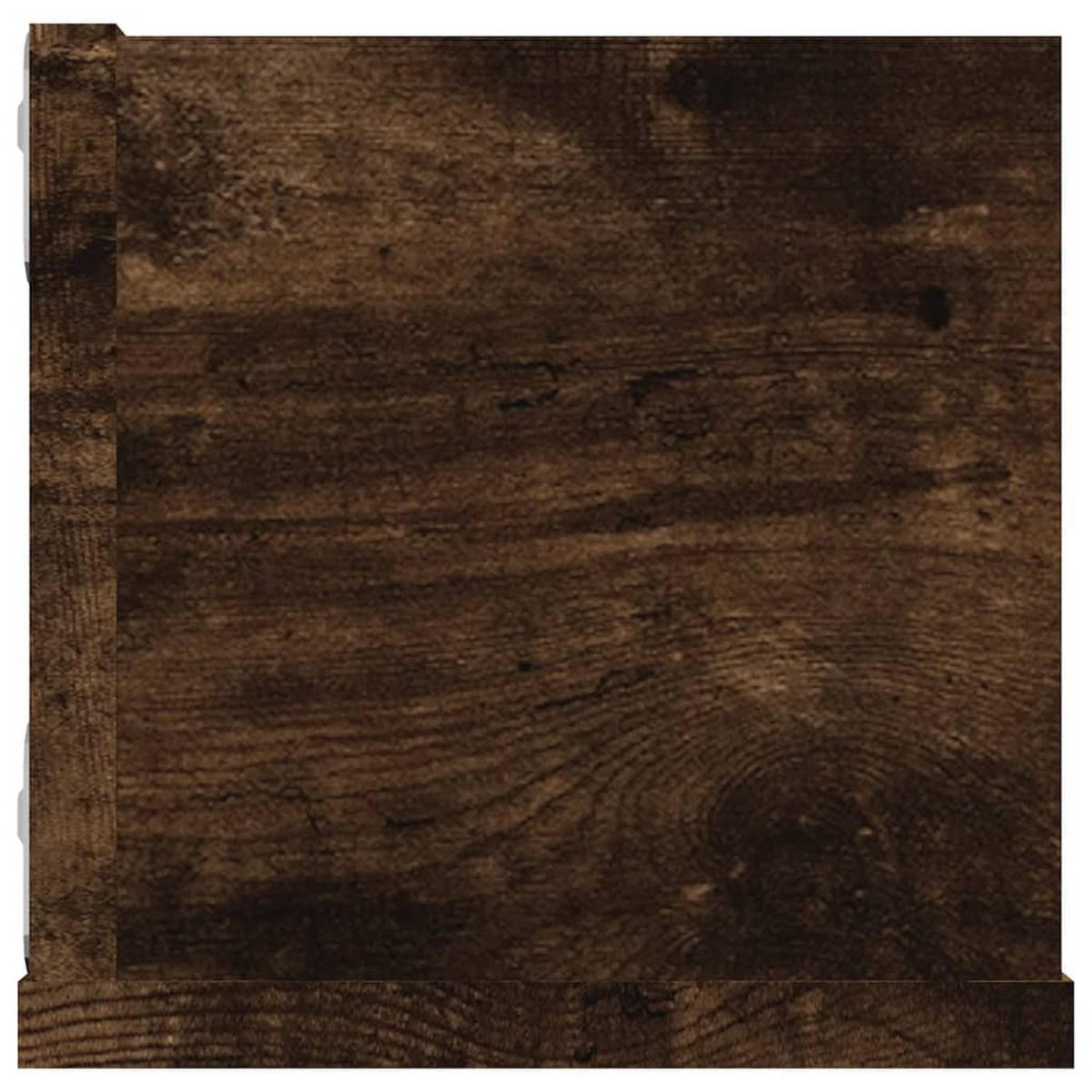 WANDREGAL mit 4 Fächern 100/18/18 cm aus Holzwerkstoff Räuchereiche Dekor - Dunkelbraun, Holz (100/18/18cm) - vidaXL