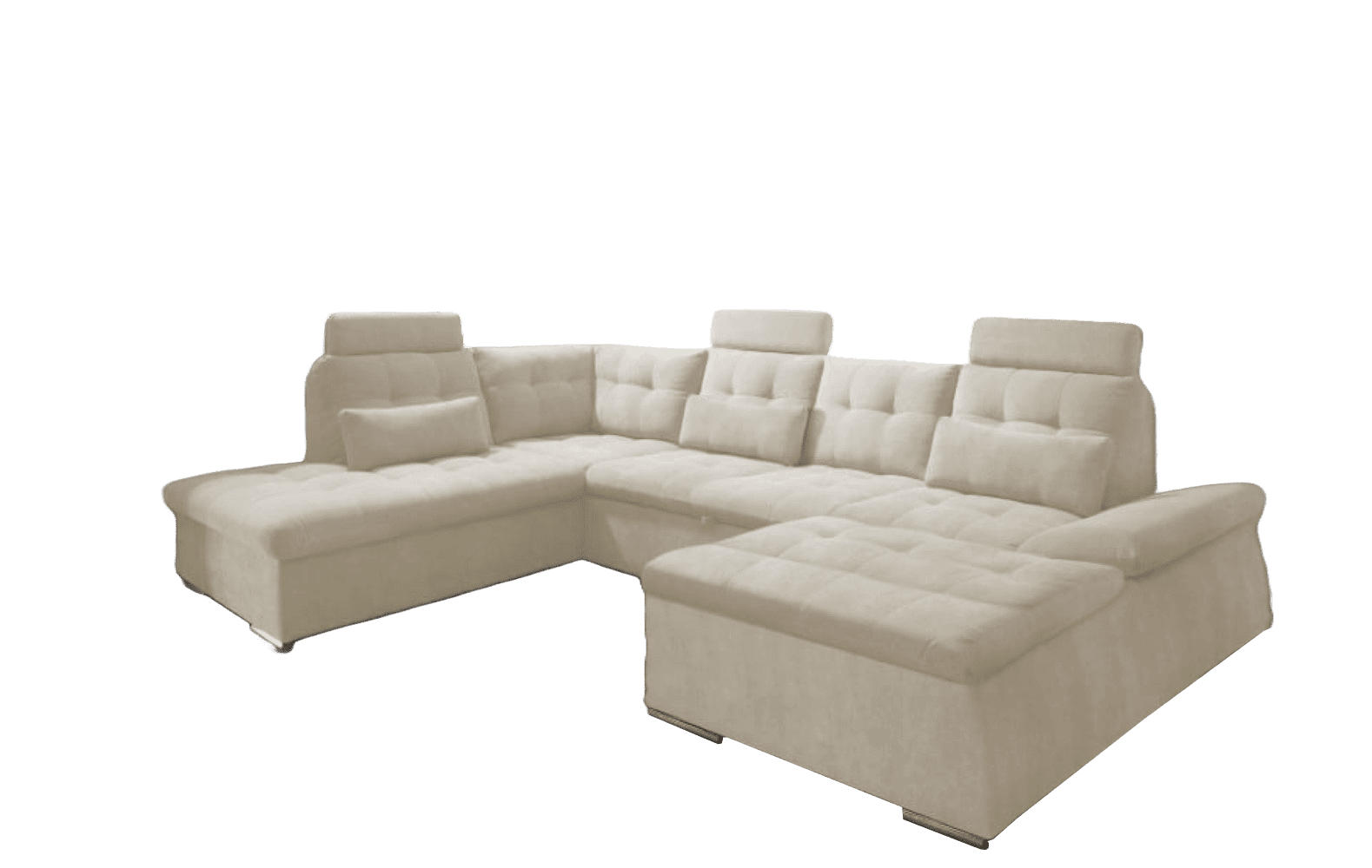 ed exciting design Wohnlandschaft Silber 324x103x219 cm