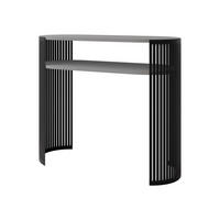 KONSOLENTISCH Fikoli - Hellgrau/Schwarz, Holzwerkstoff/Metall (30/100/86cm) - MIRJAN24