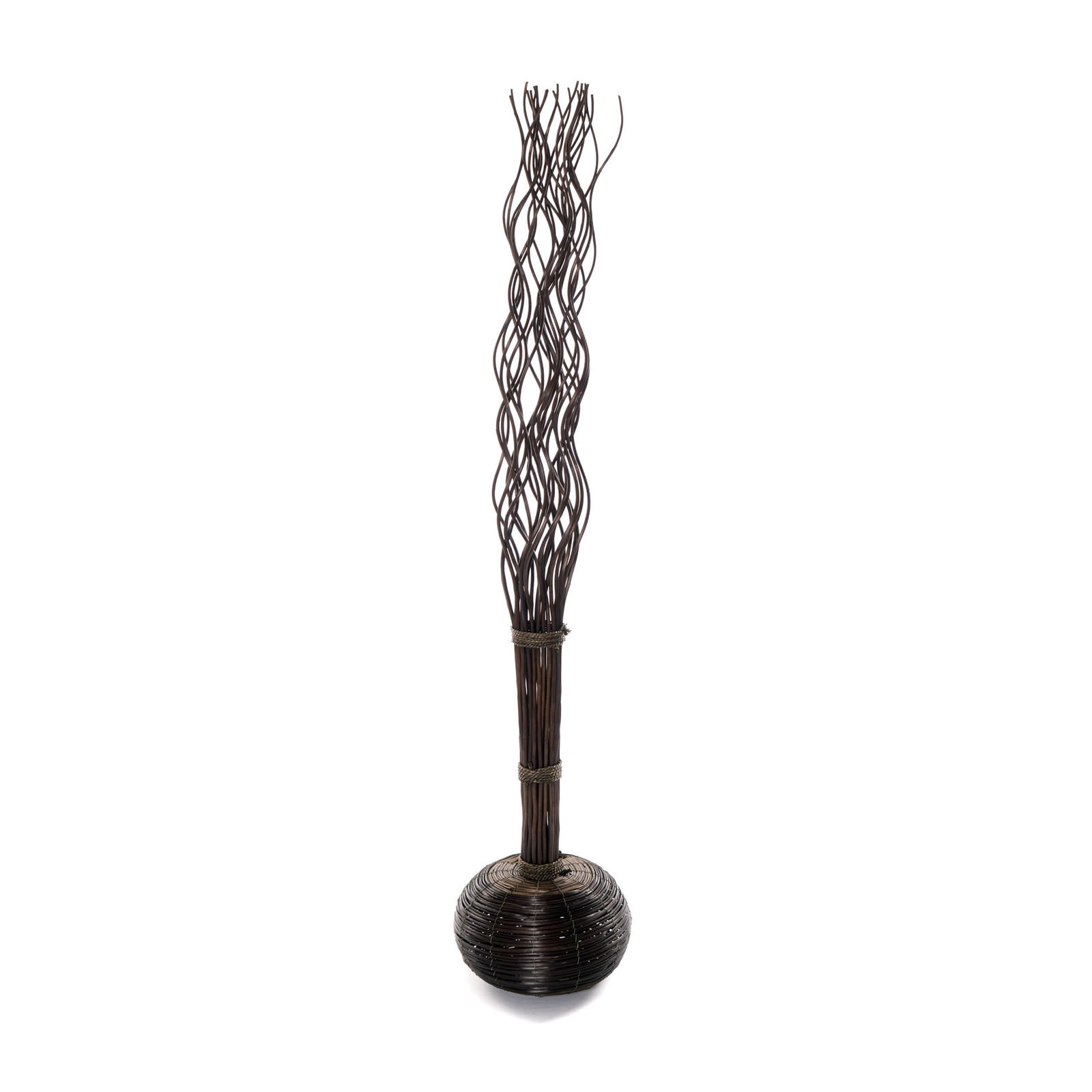 RAUMTEILER WEIDENBÜNDEL Jasmin 170x35 cm, Weidenholz gewellt dunkelbraun - Braun, Naturmaterialien (35/170/35cm) - CREEDWOOD