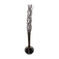 RAUMTEILER WEIDENBÜNDEL Jasmin 170x35 cm, Weidenholz gewellt dunkelbraun - Braun, Naturmaterialien (35/170/35cm) - CREEDWOOD