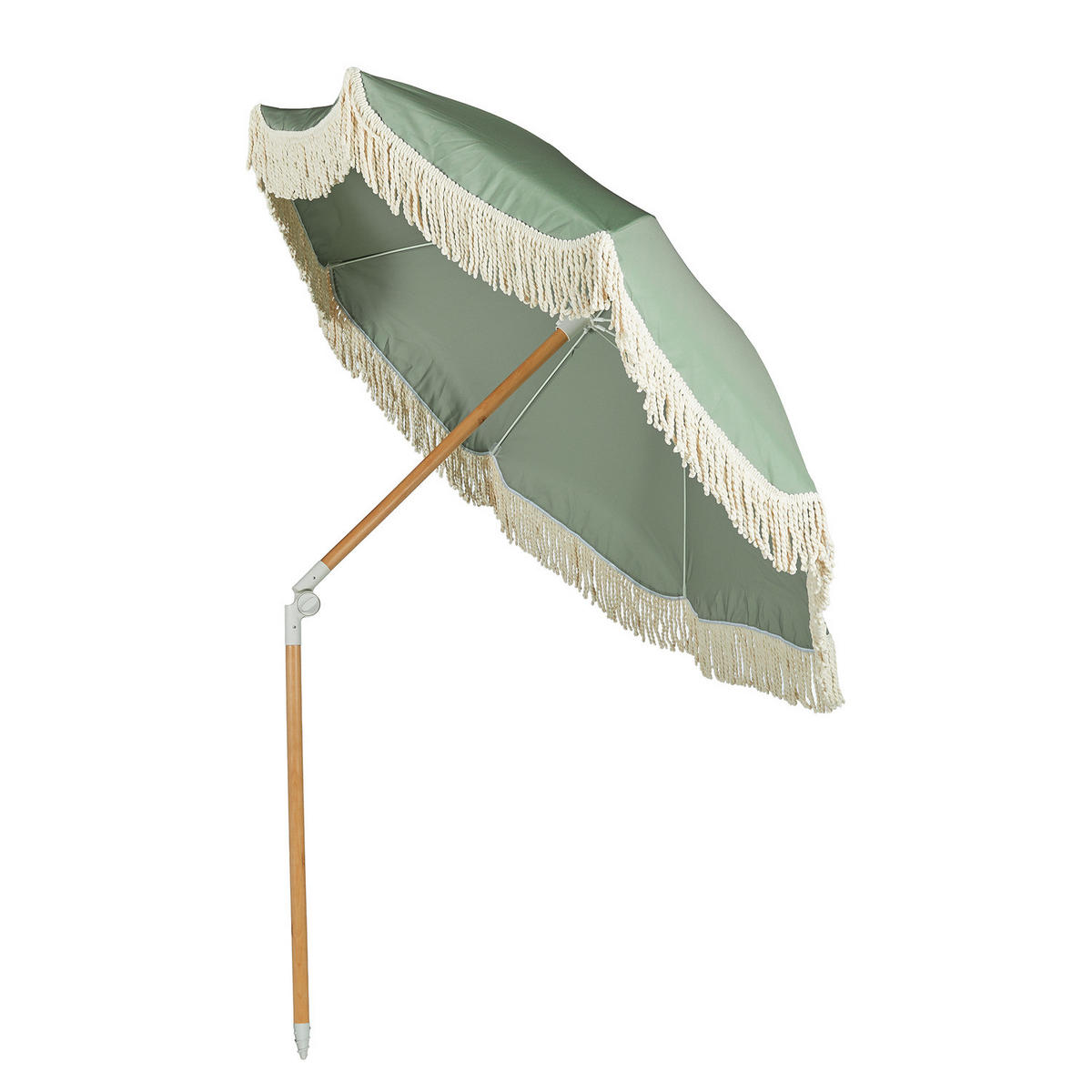 STRANDSCHIRM Boho Lounge - Grün, Holz/Textil (160/160cm) - Butlers