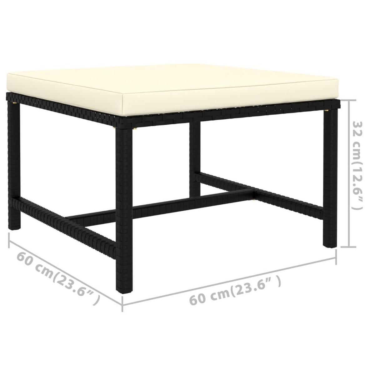 GARTENSET Reinhard 7-teilig - Schwarz, Metall - Nettlife
