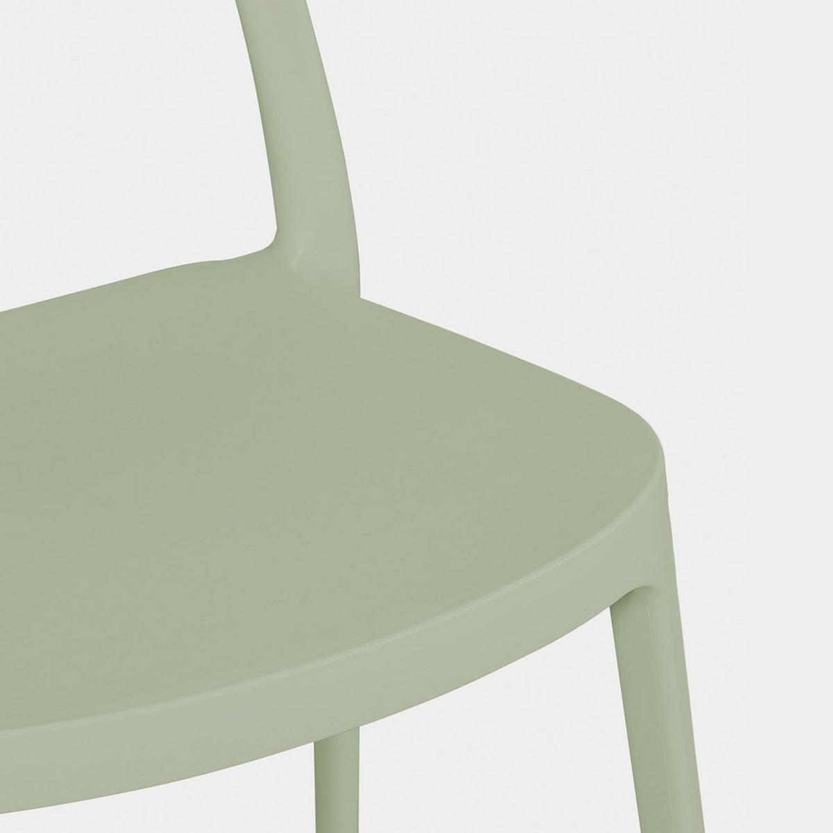 STUHL FÜR DRAUSSEN Moira Grün 47 cm x 80 cm - Grün, Kunststoff (47/80/51cm) - Klast Home