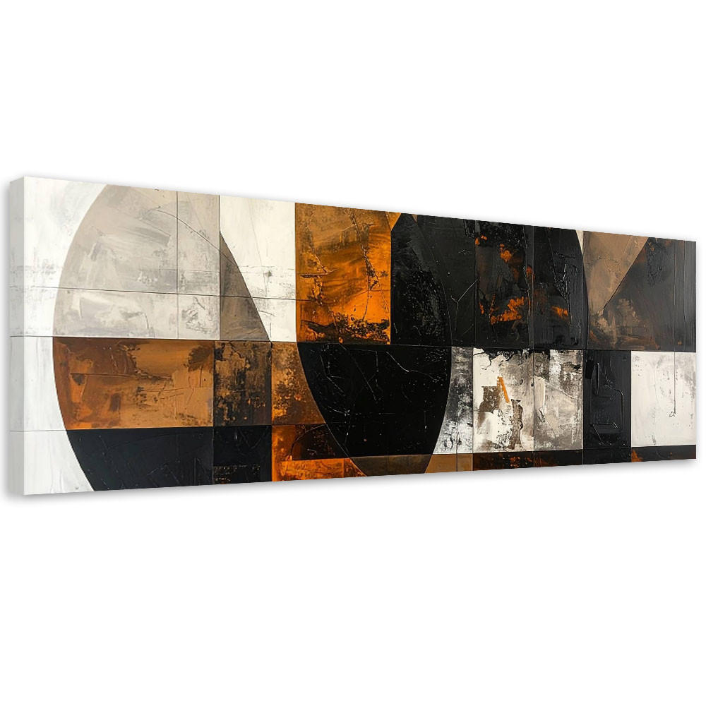 LEINWANDBILD 3D und geometrisch 150x50cm - Braun, Textil (150/50cm) - Feeby