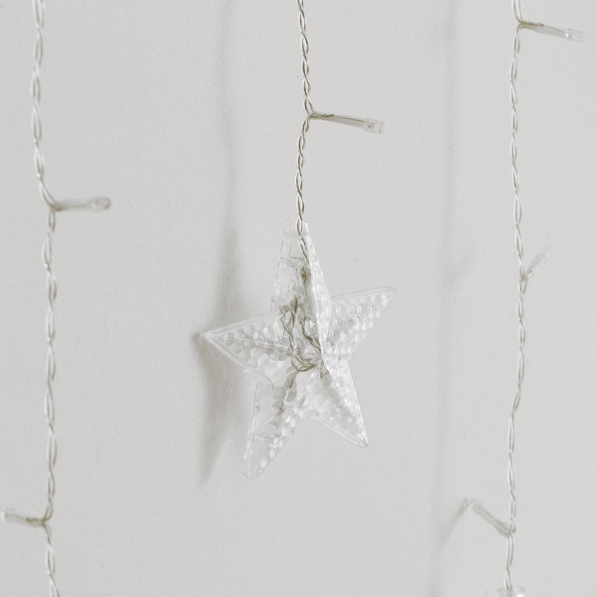 VORHANGLEUCHTEN Starnis, Transparent, 60 x 500 cm, Dekorative Christmas Weihnachtsdeko - Transparent, Kunststoff (500cm) - home&you