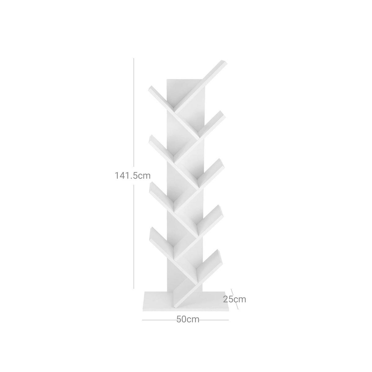 BÜCHERREGAL STANDREGAL - Weiß, Holzwerkstoff (141.5/25/50cm) - Hansiro