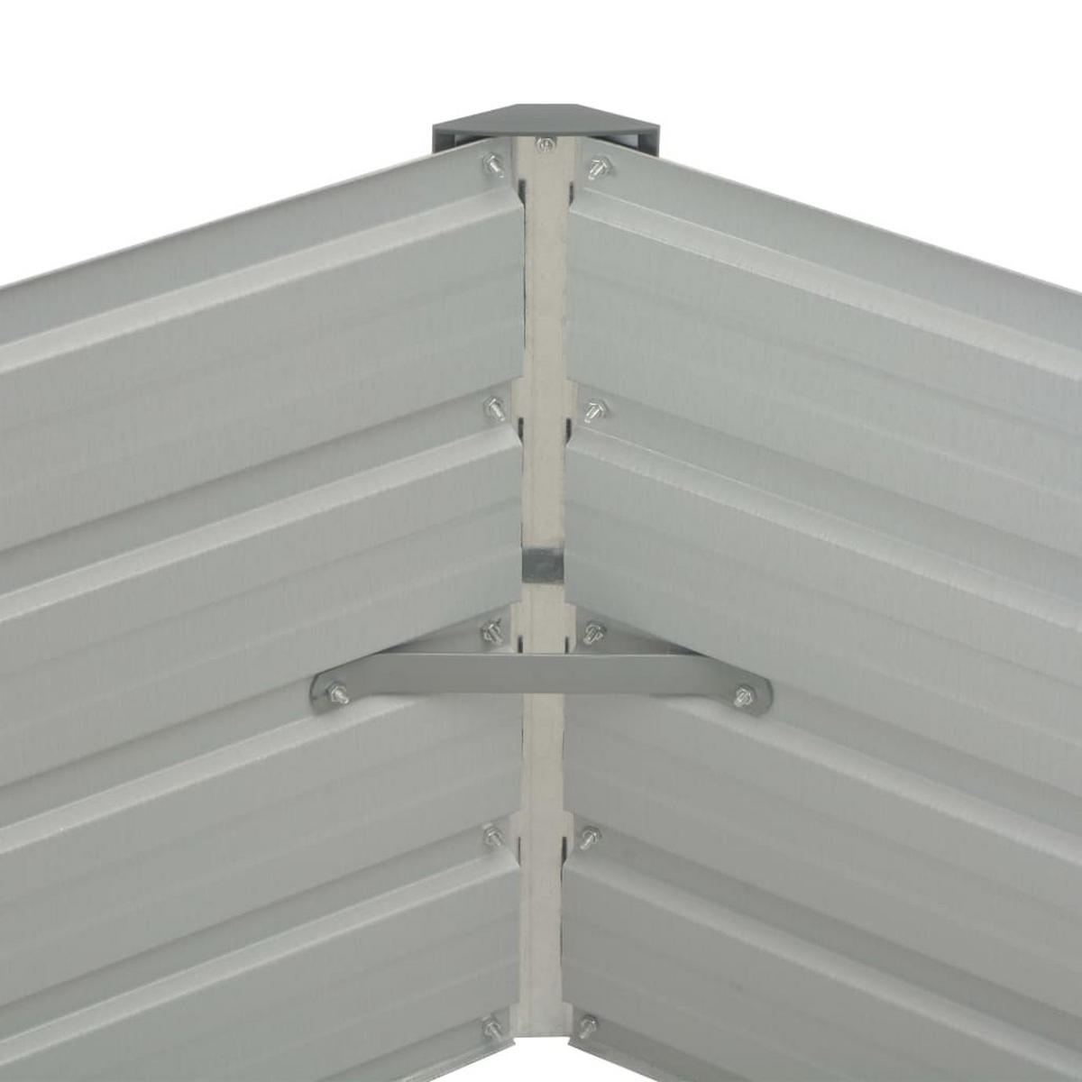 HOCHBEET für Garten 6-eckig NOA Anthrazit 129x129x45 cm Metall - Anthrazit, Metall (129/45/129cm) - DELUKE