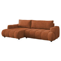 ECKSOFA Haiti, Seite: Links LC+2R - Schwarz/Bronzefarben, Holz/Textil (276/156cm) - MIRJAN24
