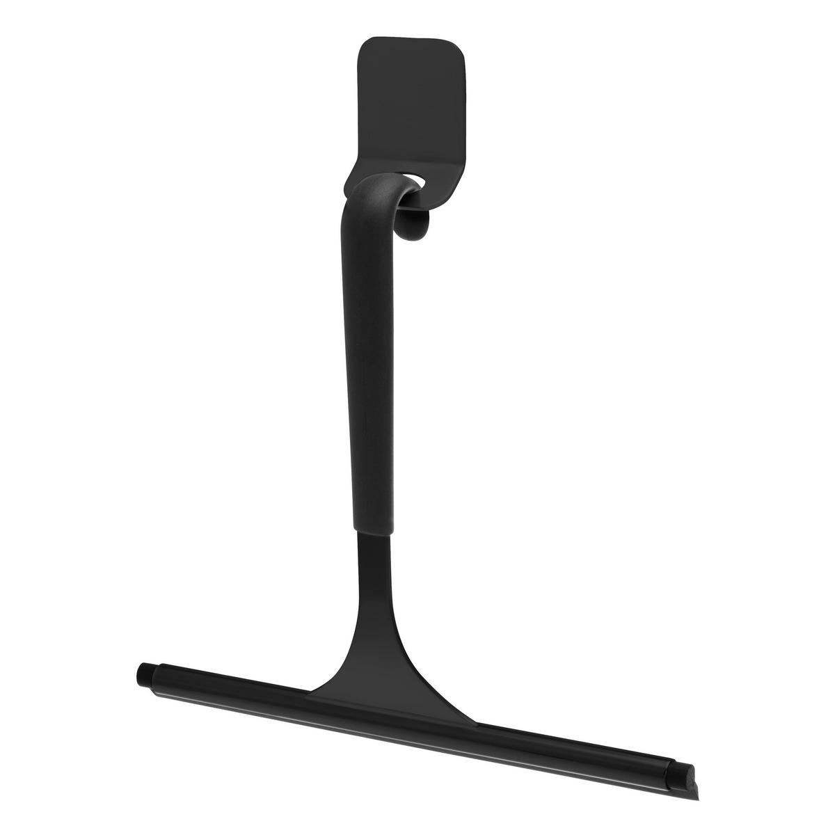 DUSCHABZIEHER, schwarz, Edelstahl - Schwarz, Metall (24/22/2cm) - bremermann