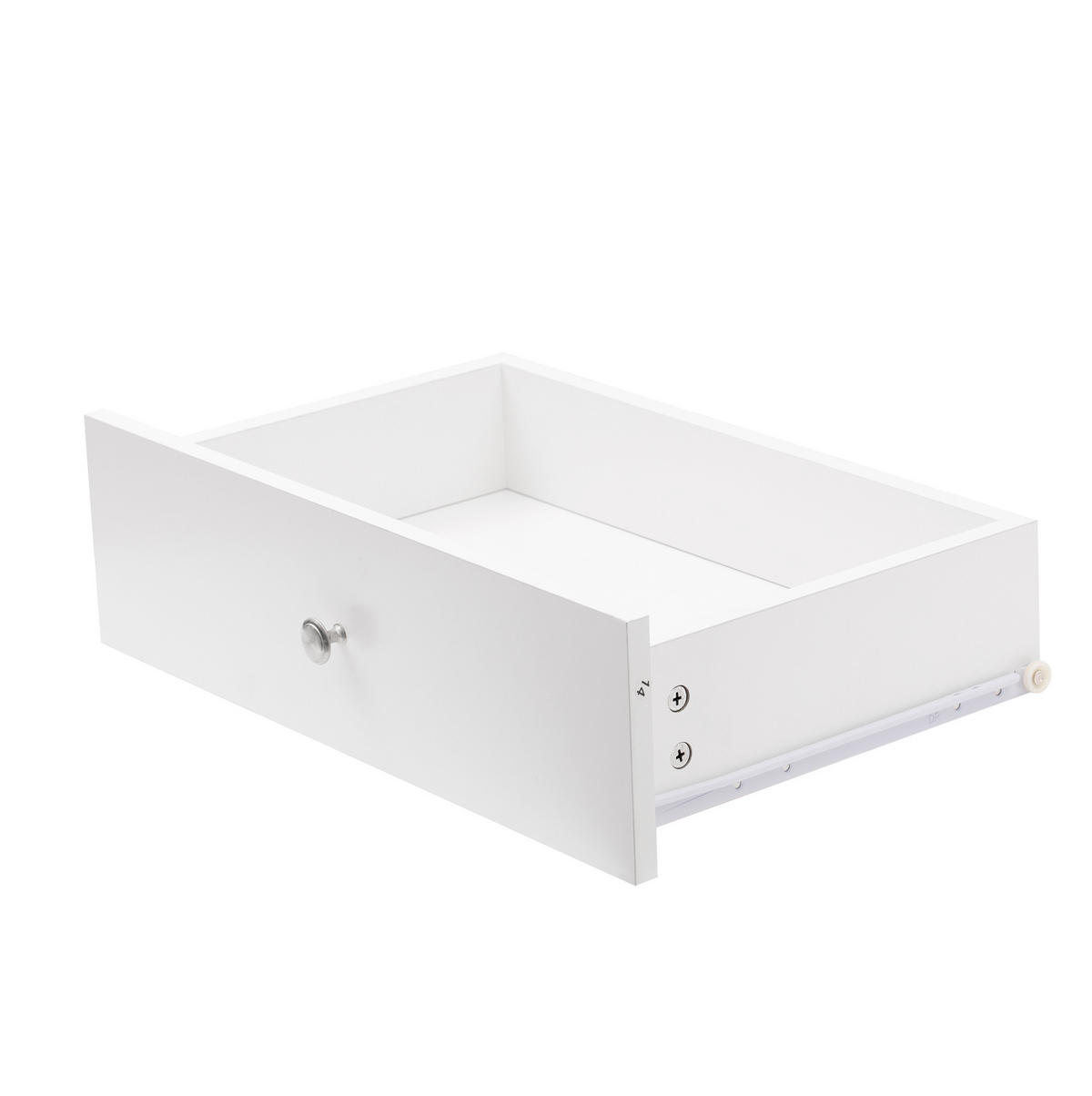 SIDEBOARD 120/37/80 cm weiß und Holzfarbe aus MDF mit 4 Türen und 2 Schubladen - Weiß, Holzwerkstoff (37/80/120cm) - OKWISH