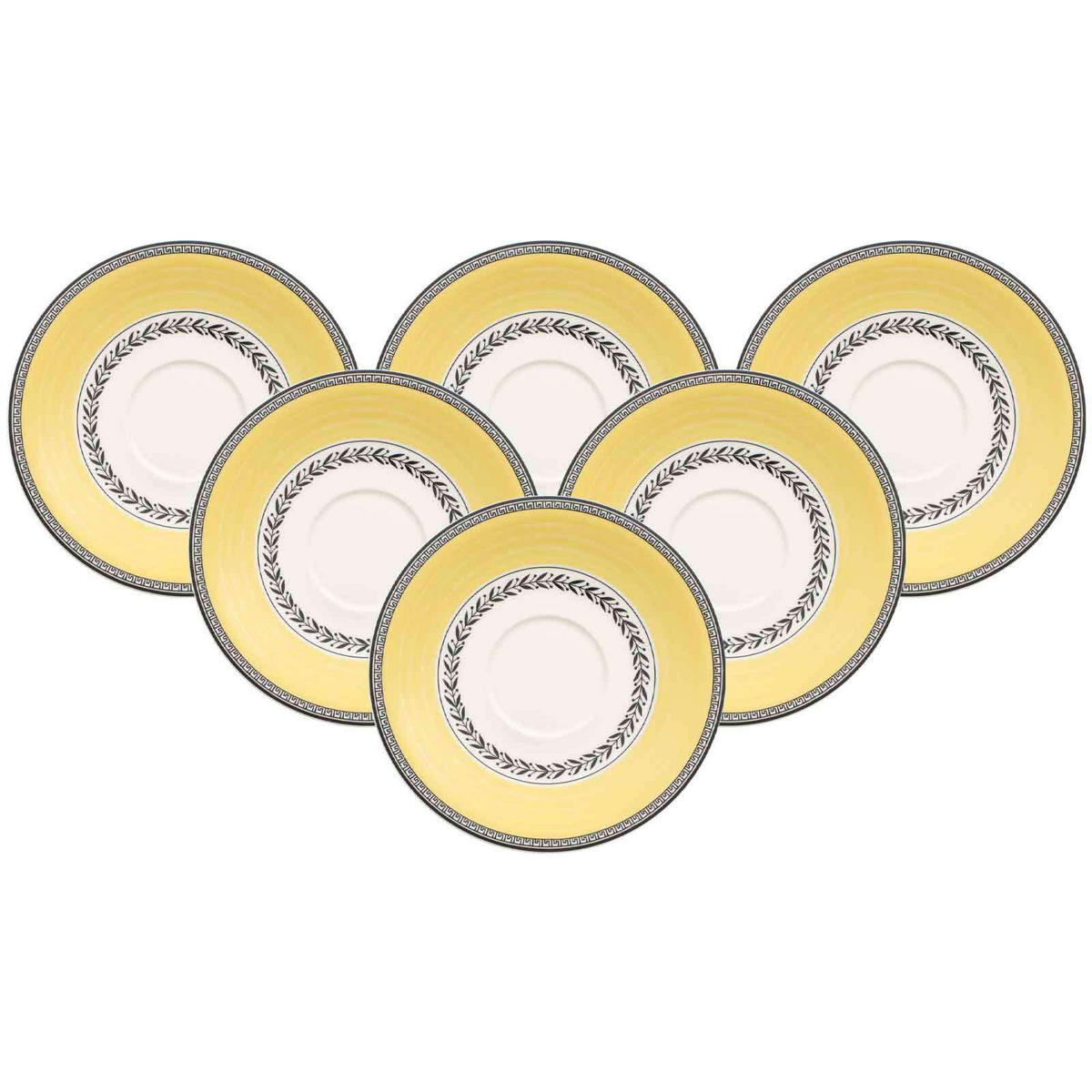 FRÜHSTÜCKSUNTERTASSEN Audun Ferme bunt ø 18 cm 6er Set - Multicolor, Keramik (18cm) - Villeroy & Boch