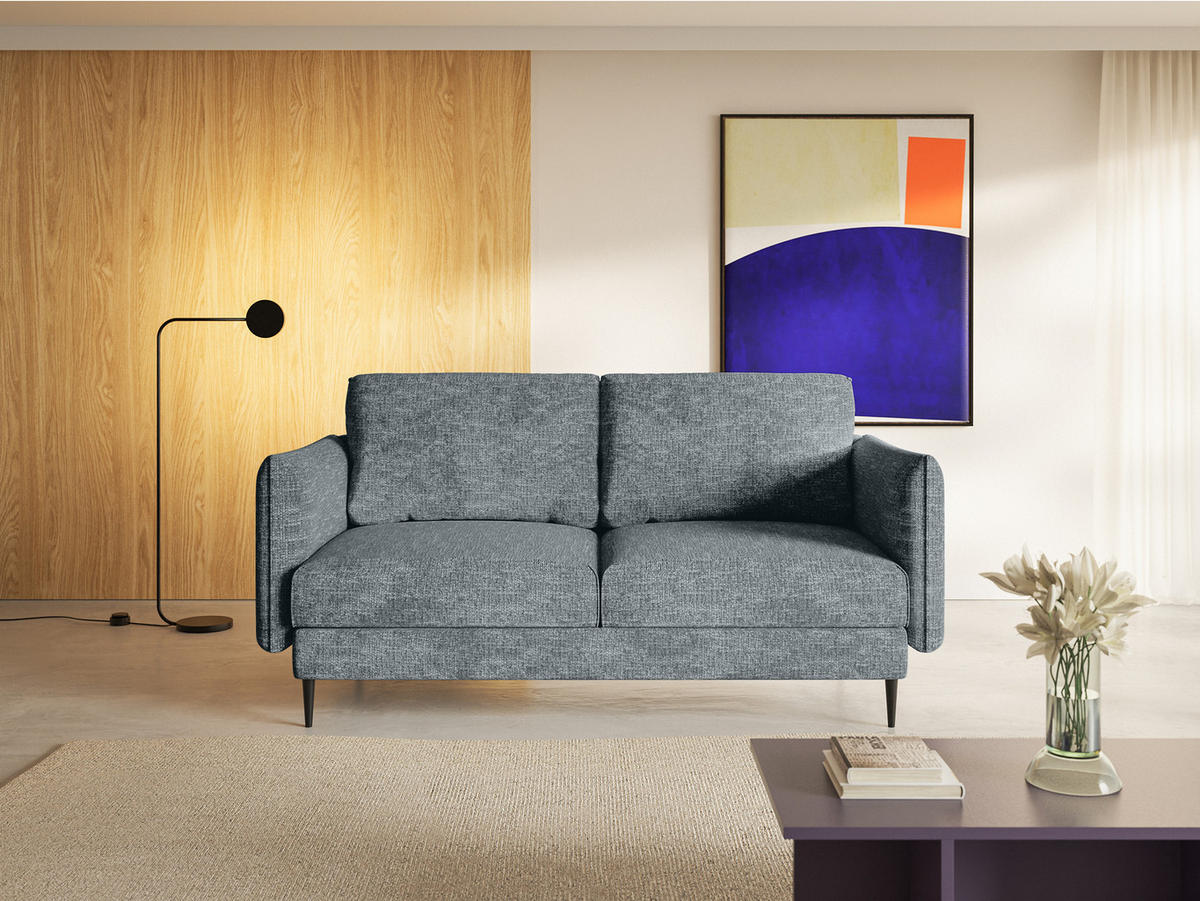 SOFA Koge Ohne Schlaffunktion, Grau - Grau, Textil (196/95/86cm) - Fedve