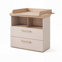 WICKELKOMMODE Jimmy Cashmere - Kaschmir/Eichefarben, Holz/Holzwerkstoff (110/103/78cm) - Roba