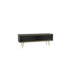 TV-LOWBOARD Tori 150 cm Black Graphite - Goldfarben/Schwarz, Holzwerkstoff/Metall (150/50/40cm) - Ravio