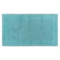 BADEMATTE 50/80 cm, 100% Baumwolle, wendbar - Hellblau, Textil (50/80cm) - Homescapes