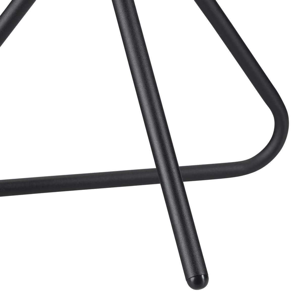 BEISTELLTISCH - Schwarz, Metall (40/40/59.5cm) - Relaxdays