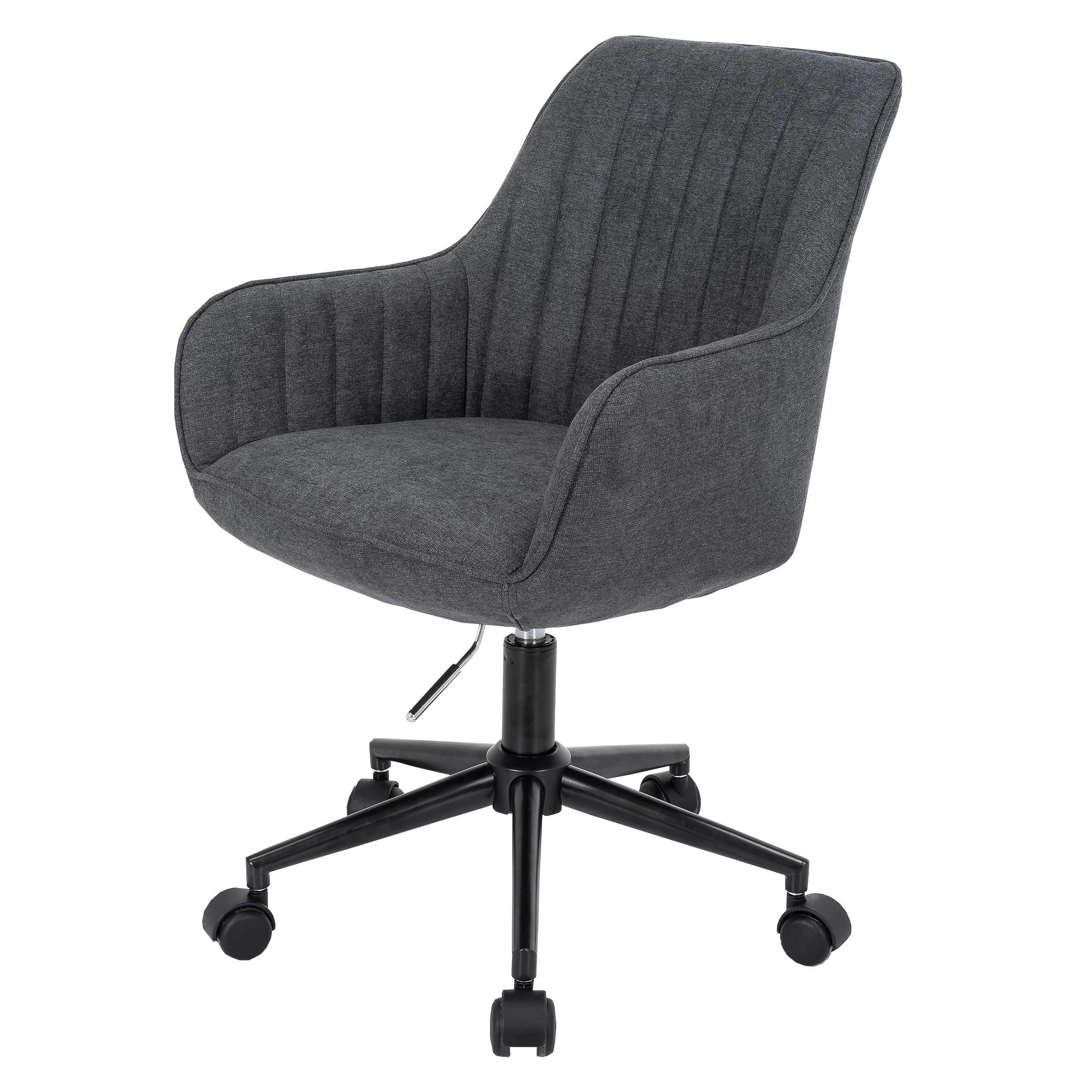 BÜROSTUHL MIT ARMLEHNE Anthrazit - Anthrazit, Textil (58/87/58cm) - MCW