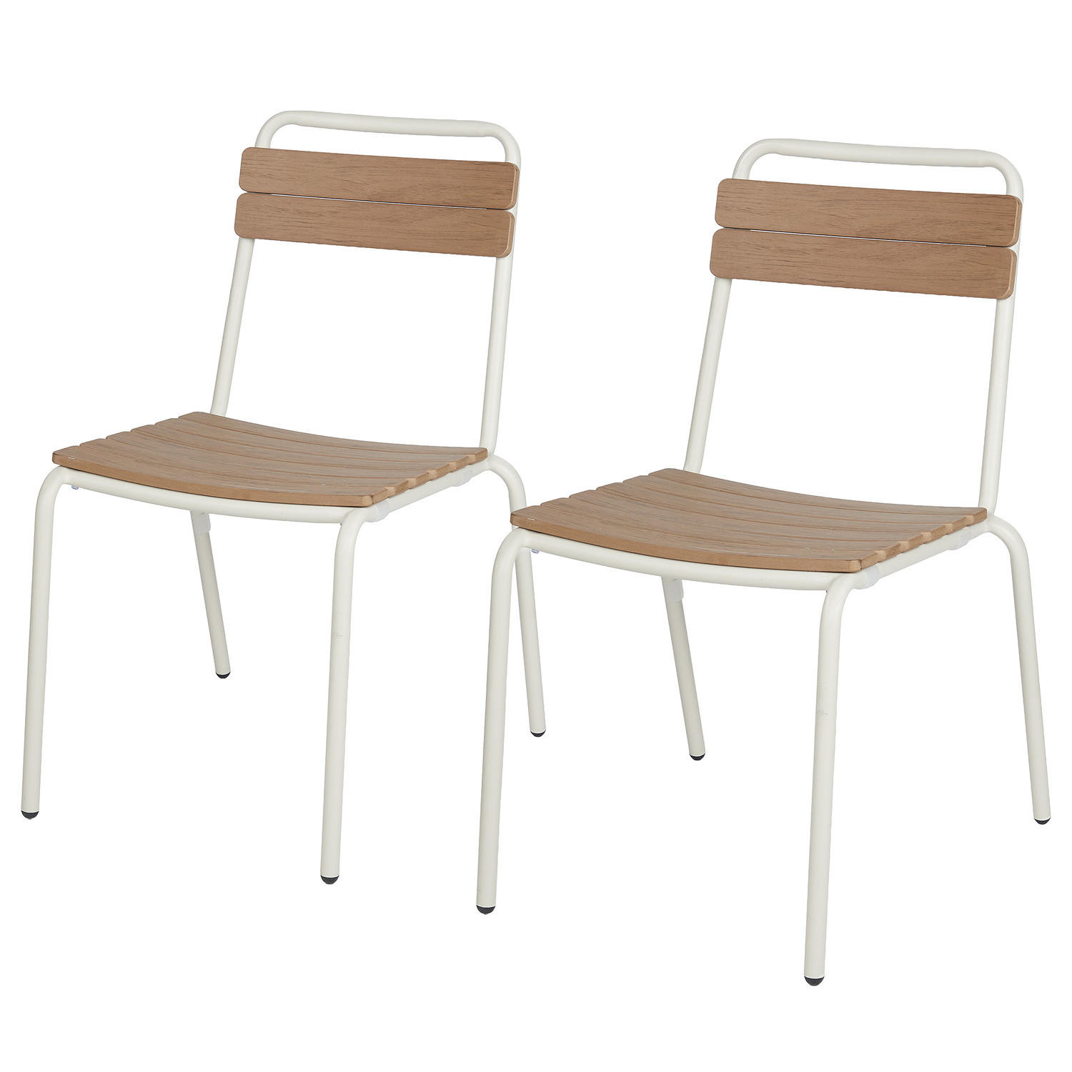 STAPELSTUHL (2er-Set) Tonka - Beige, Kunststoff/Metall (50/83/60cm) - Butlers