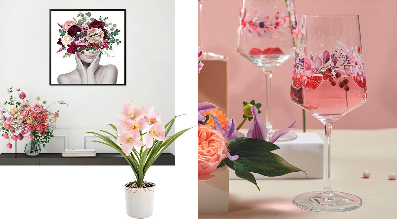 Bild und Blumen