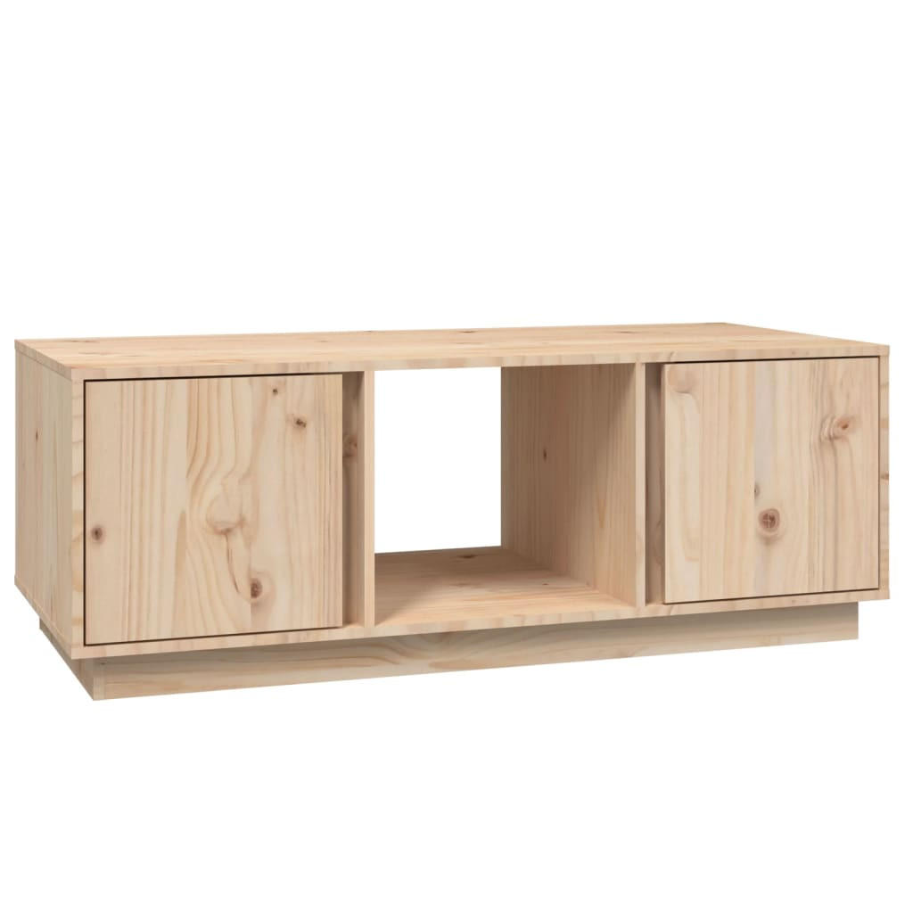 COUCHTISCH 110x50x40 cm Massivholz Kiefer - Braun, Holz (50/110/40cm) - furnicato