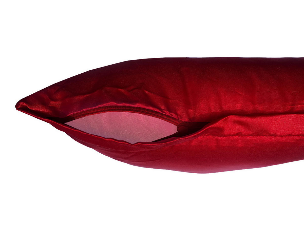 BETTBEZUG Glanz Satin karmin-rot 135/200 cm - Rot, Textil (135/200cm) - beties Heimtextil