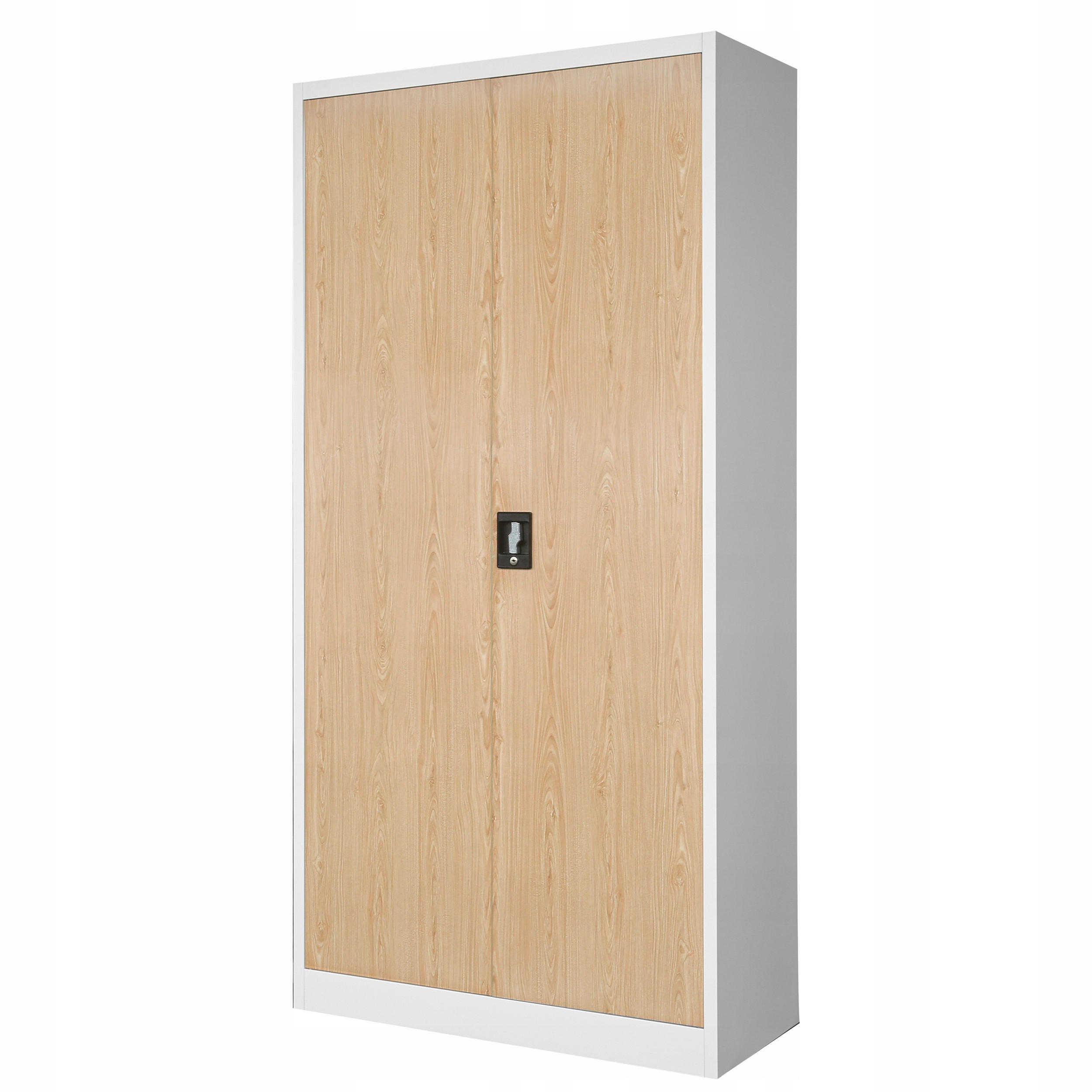AKTENSCHRANK JAN H - Beige/Weiß, Metall (90/195/40cm) - Jan Nowak