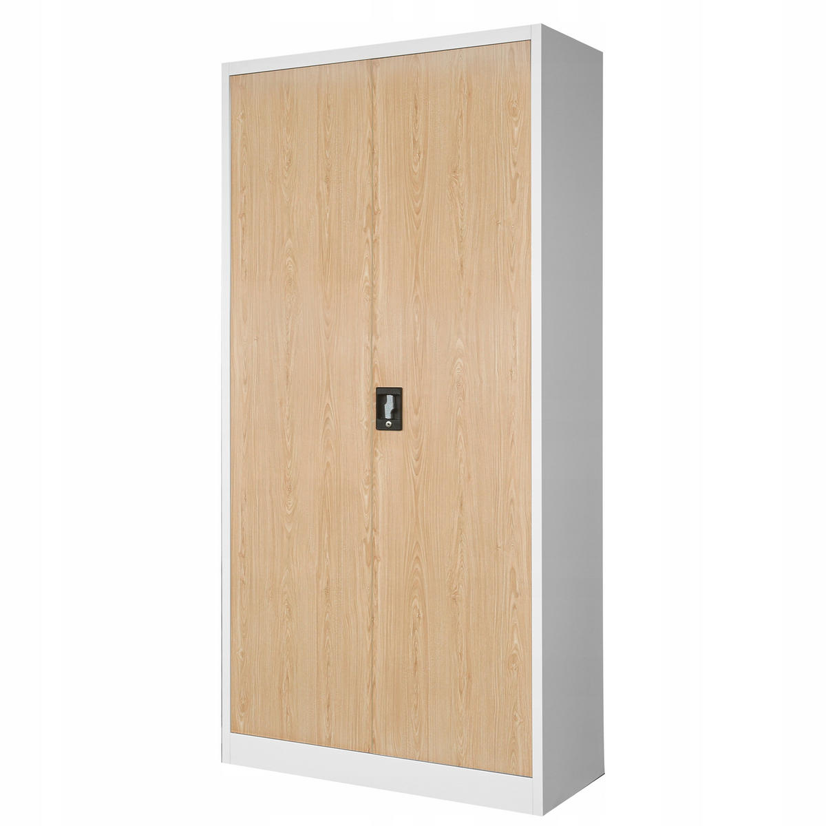 AKTENSCHRANK JAN H - Beige/Weiß, Metall (90/195/40cm) - Jan Nowak
