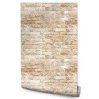VLIESTAPETE Ziegelwand in 3D-Optik – Beige – 50x1000 cm - Beige, Papier (50/1000cm) - Muralo